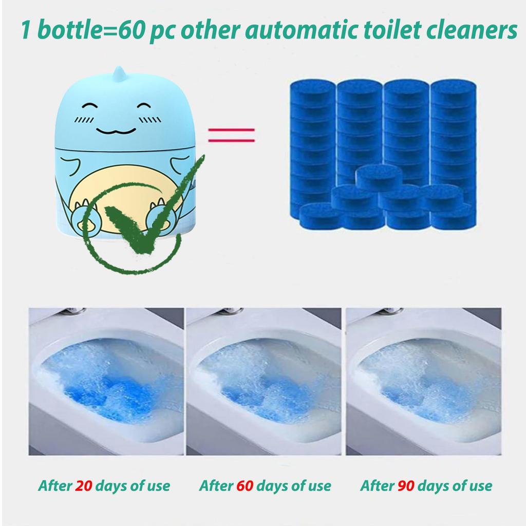 Crazy Toilet Cleaning Tank Cleaner Easy To Use Leaving Looking Fresh Clean and Hygienic Drawstring Design Cute Dinosaur 200g