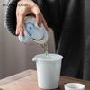 140ml Chinese Hand-painted Lotus Flower Ceramic Tea Tureen Teacup Portable Gaiwan Set Handmade Porcelain Tea Bowl Home Tea Set