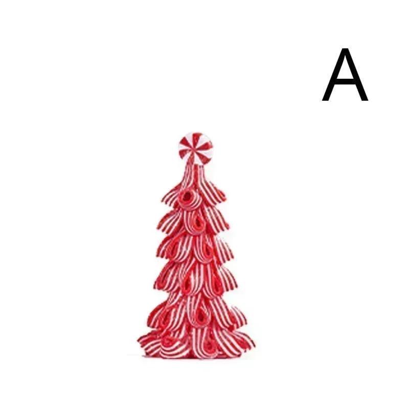 Soft Clay Christmas Mini Tree Creative Little Angel Christmas Tree Shaped Fun Scene Decorations Xmas Tree Decors