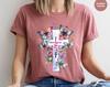 Faith Cross Shirt, Love and Grace Shirt, Vertical Faith Cross, Retro Faith T Shirt, Christian Cross Graphic Tees, Christian Women Gift