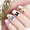 30Pcs Elegant Bow Nail Charms Resin Nail Art Decorations Long Wearing Easy Application for Natural Fake Nails Manicure Ornaments