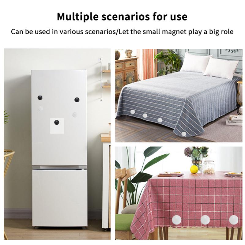 1/6/10Pcs Magnetic Shower Curtain Weights Silicone Covered Rustproof Shower Curtain Liner Weights Heavy Duty Curtain Weights