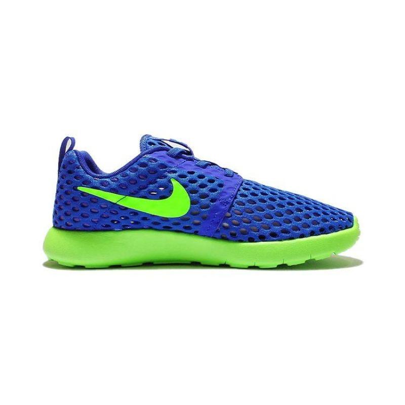 Nike Kids Roshe One Low Top Running Shoes Fluorescent Blue Green 819690-404