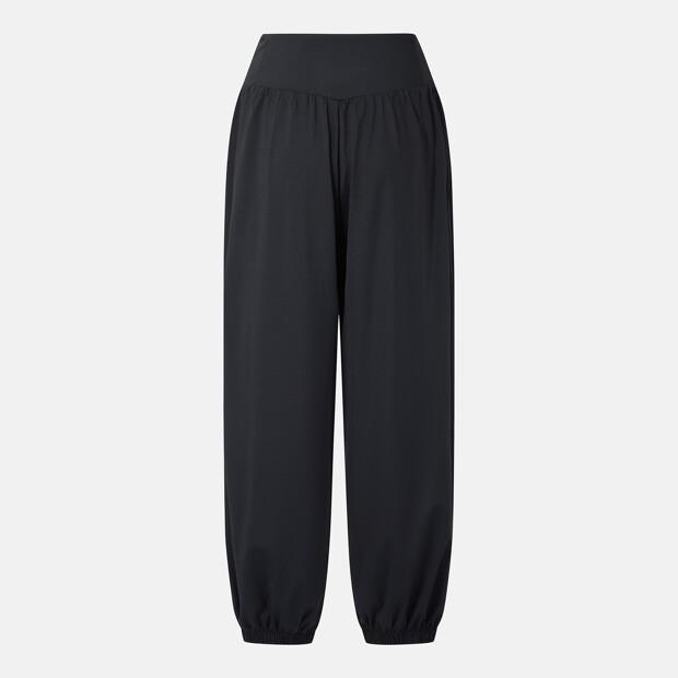 DESCENTE Women'S Knit Harem Jogger Fit Pants Black Sr322Pkp73