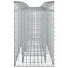 Gabion Raised Bed Set 2 Pcs Silver