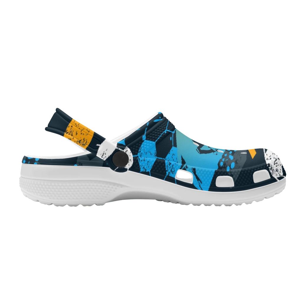 Unisex Lightweight Printed EVA Clogs Breathable Garden Shoes Slip On Beach Pool Home Bathroom Casual Sandals Home Outdoor Use