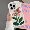 Soft Phone Cover Case for iPhone 16 Pro Max 13 12 XR 11 14 8 15 Plus 17 Air Simple Floral