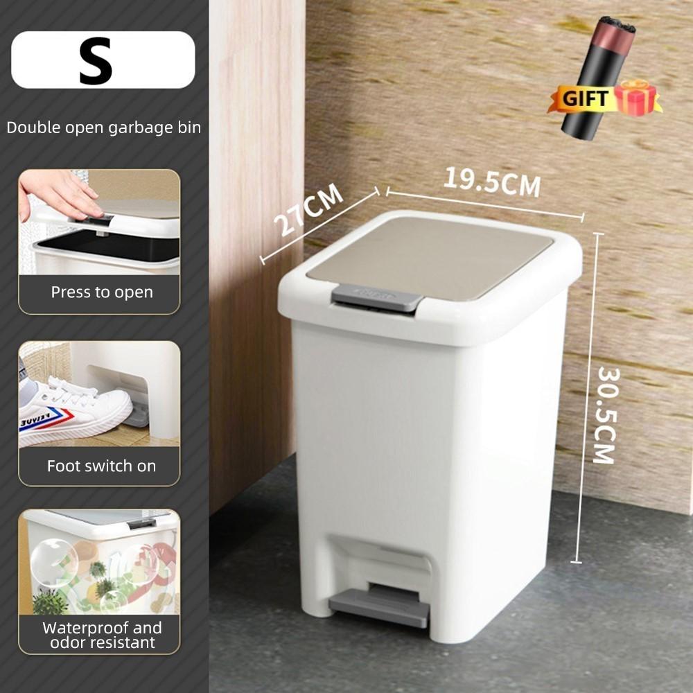 

Новое мусорное ведро с педалью, мусорная корзина с крышкой, мусорное ведро пресс-типа, мусорное ведро для пищевых отходов, кухонные принадлежности