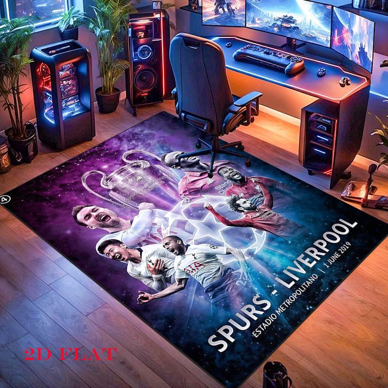 Tottenham Carpet Rug for Living Room Bedroom Home Sofa Decoration,Kids play Nonslip Floor Mat