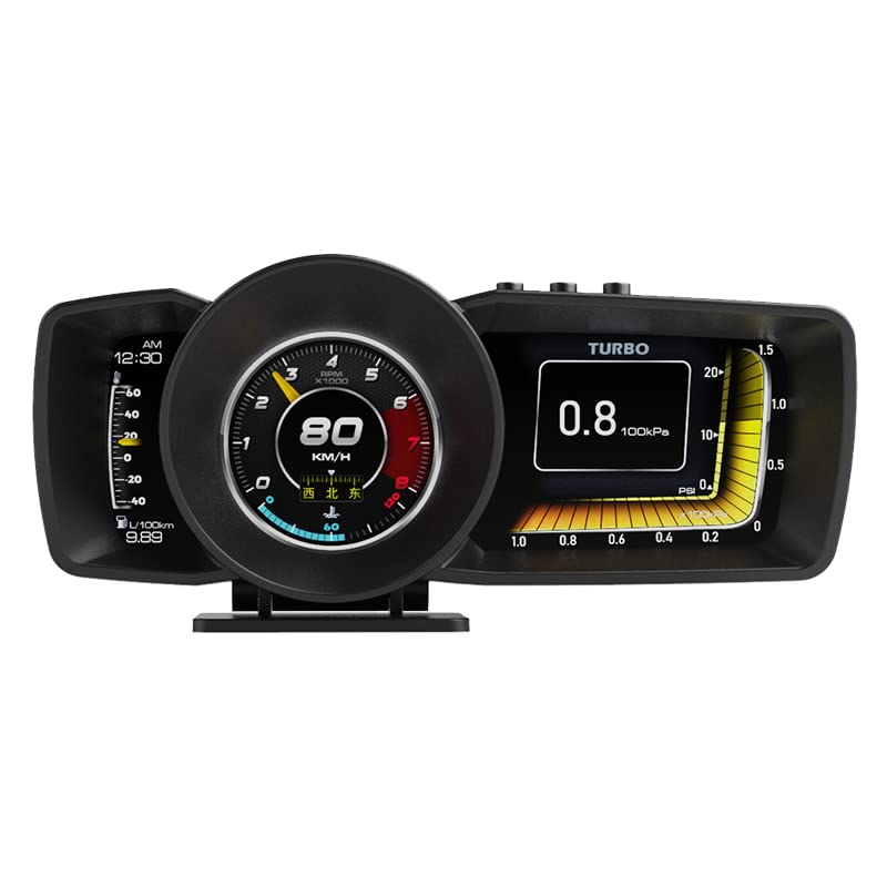 OBD2/GPS Mode, Head Up Display, Speedometer, Tachometer, Fault Diagnosis, Read ECU Data, Good Warning Function, Japanese Display (A600)