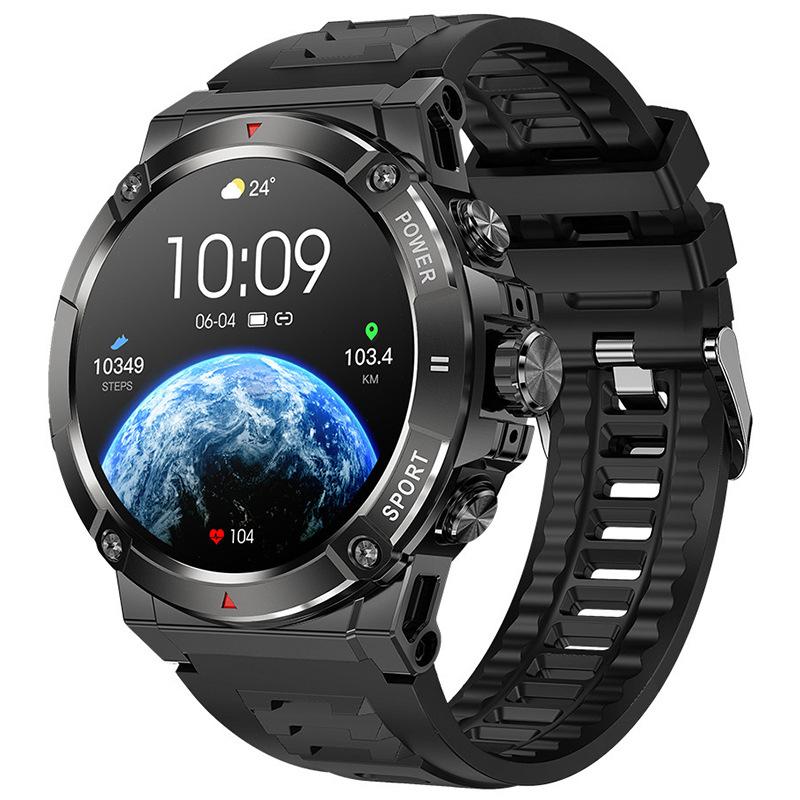 

2025 Новые GPS Смарт-часы Высота Давление Компас Bluetooth Звонок Мужской Браслет чёрный