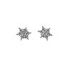 New cold wind flower snowflake light luxury stud earrings exquisite versatile temperament premium Christmas snowflake earrings