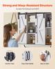 Bathroom Wall Cabinet, 2 Doors and Adjustable Shelf, Over the Toilet Storage Medicine Cabinet Wall Mounted, Hanging Organizer with Open