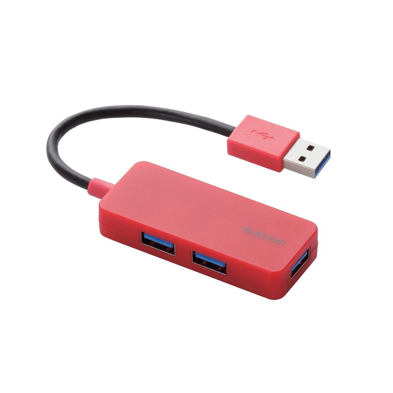 

ELECOM Hub 3 Port Bus Power Red USB3.0 U3H-K315BRD червоний
