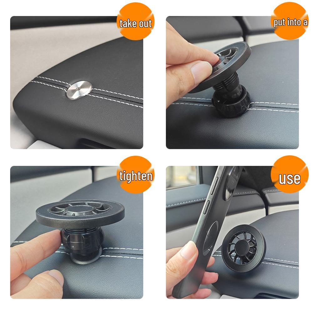 Magnetic Car Phone Holder for Dashboards - Secure Mount for Vehicle Navigation