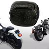 Motorcycle Led Tail Light Rear Brake Turn Signal Smoke Tail Lamp for Harley 60 LEDs Tail Light Motorcycle Touring Lay Down Style