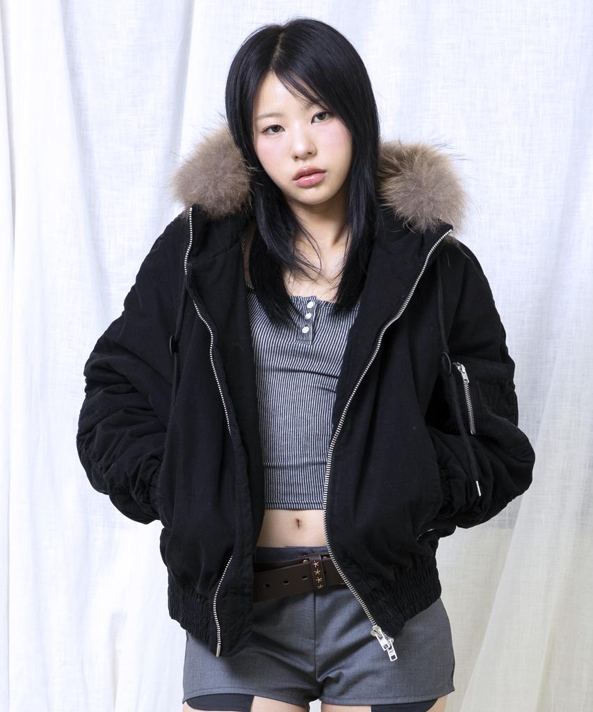 Glack Gj098 Rusty N2B Short Parka (Black)