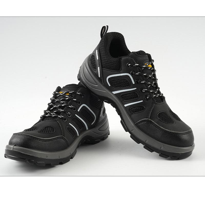 

Oulylan New Men Steel Toe Puncture-Proof Safety Boots Comfortable Lightweight Non Slip Polyurethane PU Outsole Work Shoes 46