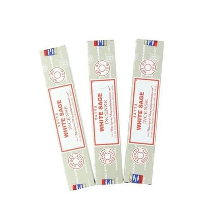 Satya White Sage Incense Three Boxes of 12 Sticks