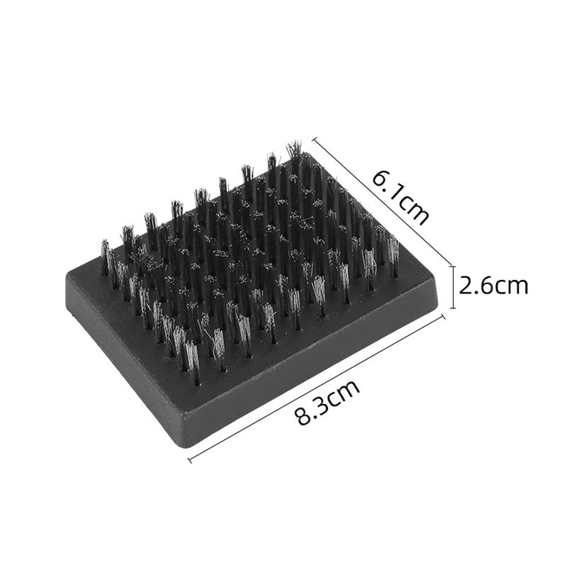 Grill Brush Replacement Heads Heat-Resistant Wire Bristle Grill Wireless Cleaning Brush Heads Portable Bbq Cleaner