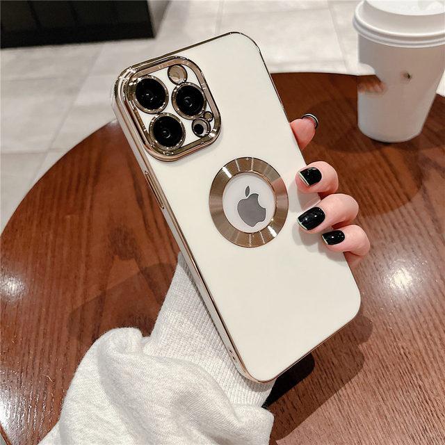Dla Iphone 13 Pro Max Cover luksusowe poszycie etui na telefon ze szklaną folią zabezpieczającą obiektyw Funda Capa dla Iphone 12 11 Pro Max 13