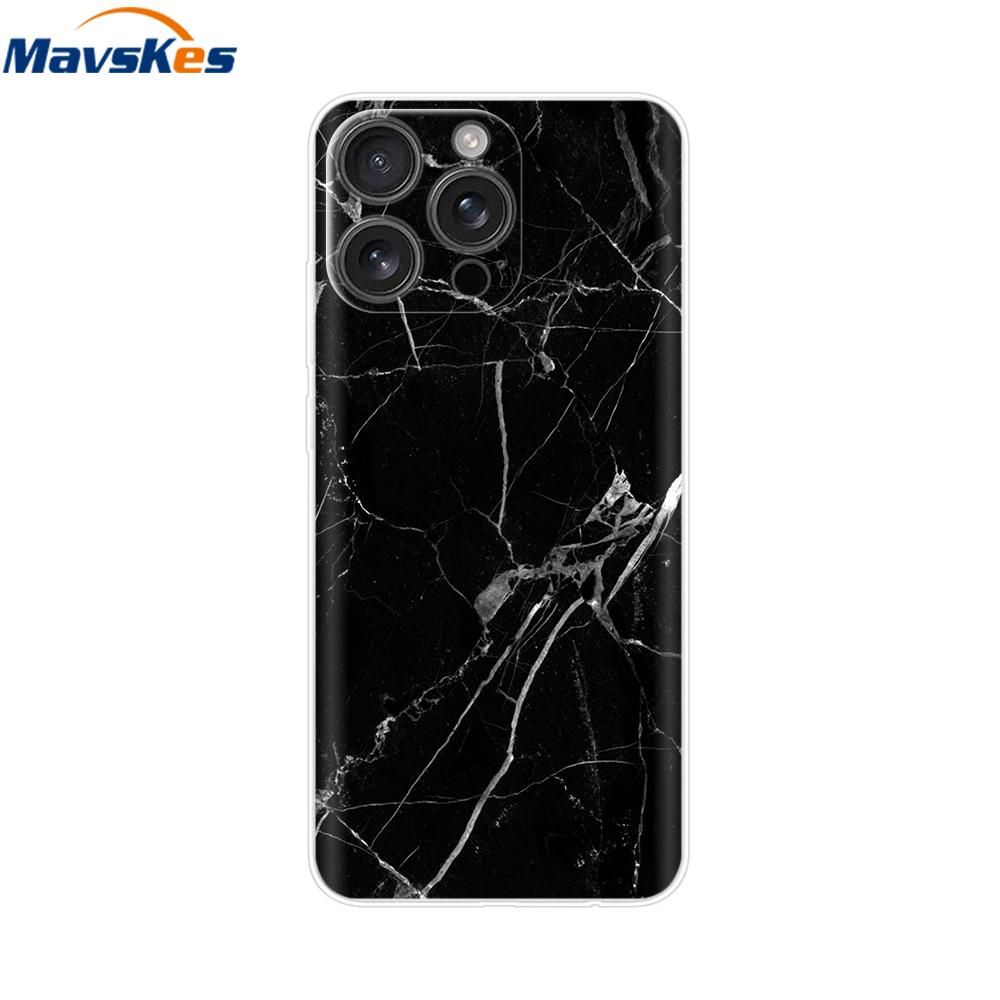 For iPhone 16 Pro Max Case Shockproof Silicone Bumper For Apple iPhone 16 Pro Max Plus Cover Soft TPU Phone Protector Shell Para