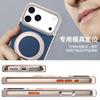Compatible with Apple 18 Pro Max Genuine Leather Phone Case, Rotating Magnetic Stand, iPhone 17 Full Coverage Shockproof Protective Case