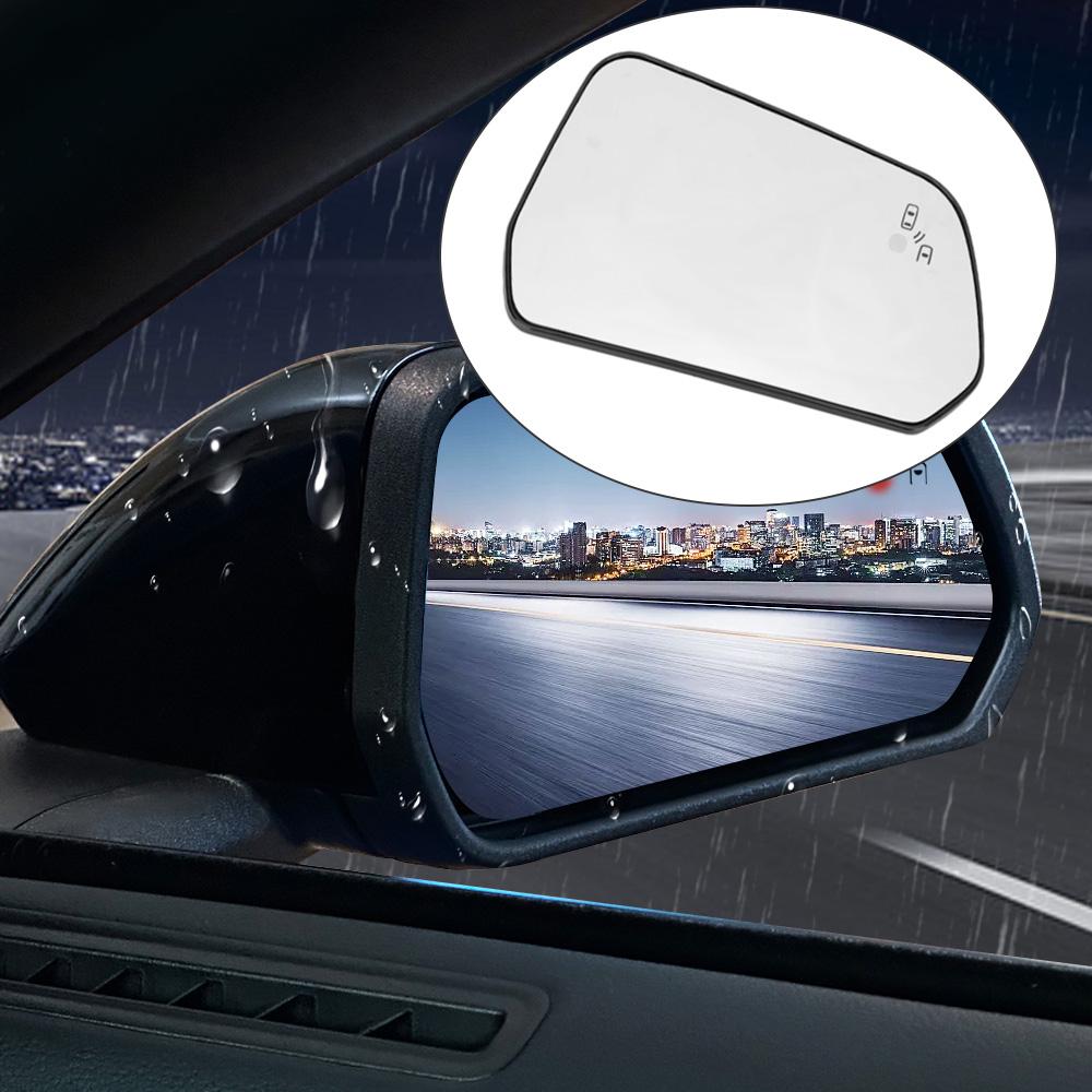 Side Heated Wing Mirror Glass Rearview Mirror Lens with Blindspot for Ford Mustang 2015 2016 2017 2018 -  Version