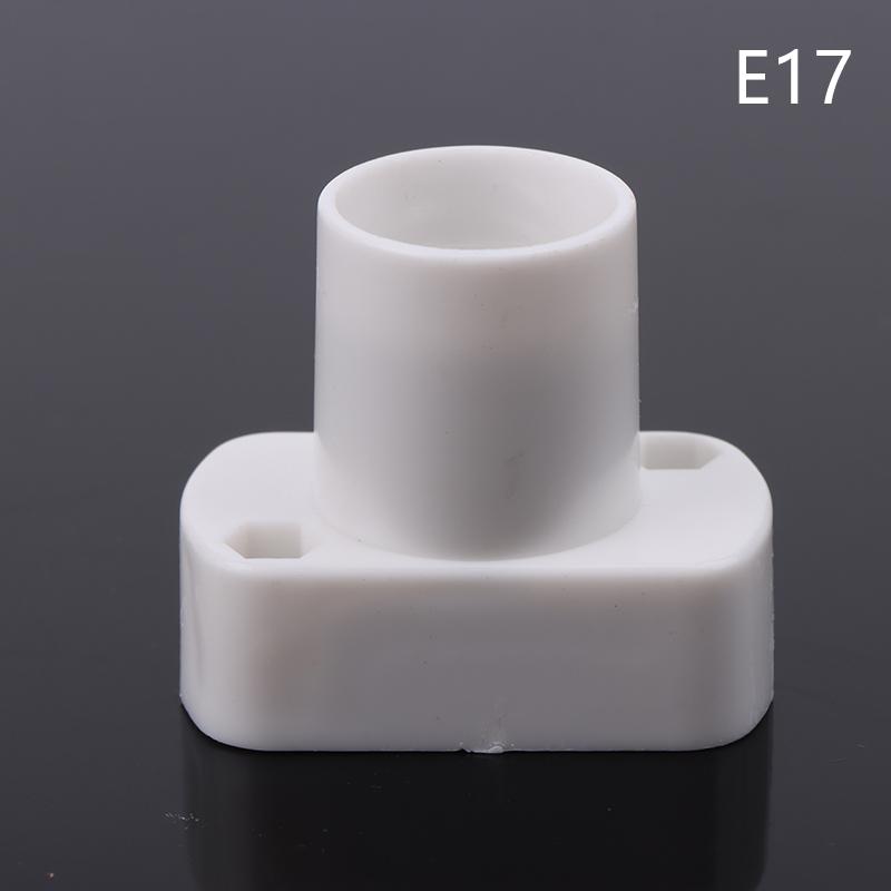 1 Pc White Mini Screw Lamp Base E12 E14 E17 Supporto Lamp Holder Light Bulb Socket Holder Adapter Lamp Fixing Base Accessories