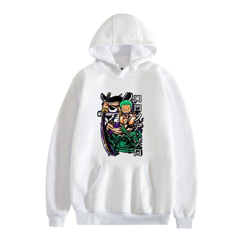 ONE PIECE Anime Hoodie Roronoa Zoro Hoodie Streetwear Kapuzenpullover Herren Damen Cosplay Sport