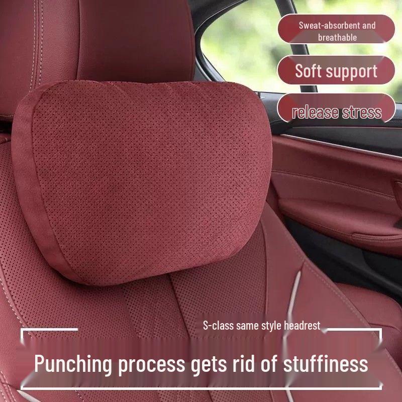 Compatible Car Headrest, Neck, and Lumbar Cushions for New BMW 5, 3, 1, 7 Series and X1-X6 Interiors