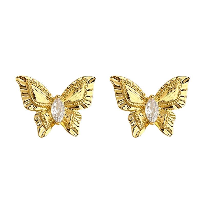 Colorful Handcrafted Butterfly Stud Earrings Are Stylish and Simple in Design, Lightweight and Cute for Everyday Wear