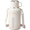 2000ML Large Capacity Vacuum Flask Outdoor Travel Keep Cold Insulated Bullet Thermoses Portable Stainless Steel Tea Water Bottle