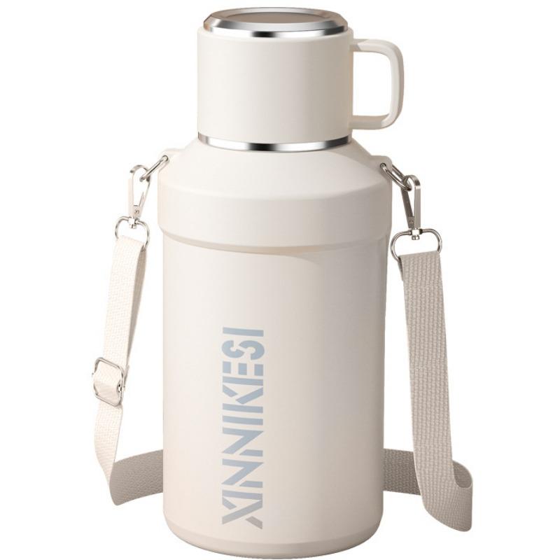 2000ML Large Capacity Vacuum Flask Outdoor Travel Keep Cold Insulated Bullet Thermoses Portable Stainless Steel Tea Water Bottle