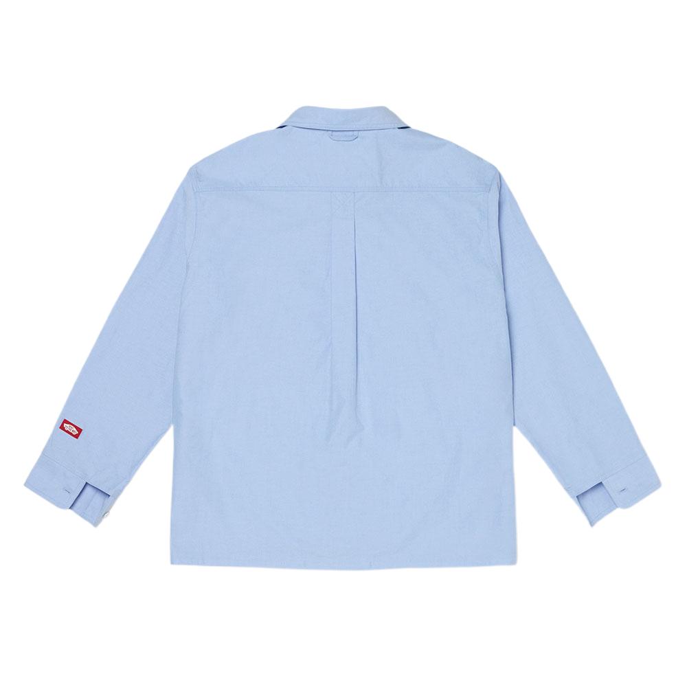 Vans Tdc Collection Street Smart Series Simple Comfortable Soft Skin-Friendly Long Sleeve Shirt Unisex Shirts Blue VN000P04F221