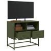 Vidaxl Szafka Pod Telewizor, Oliwkowa, 68X39X60,5 Cm, Stalowa