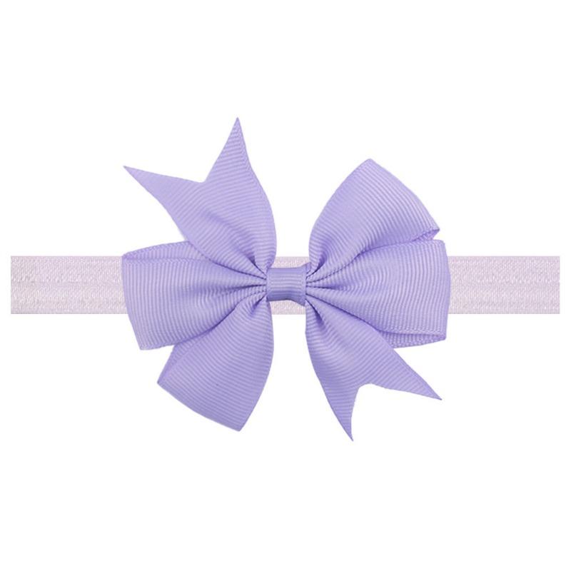 Children's headband, solid V-shaped ribbon, dovetail baby bow headband 21 colors