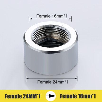1 DB M24 Átalakítás 16 18 19 20 22 24 1/2'' Belső x Belső Csaptelep Adapter Konyha Fürdőszoba Sárgaréz Vízszalag Csap