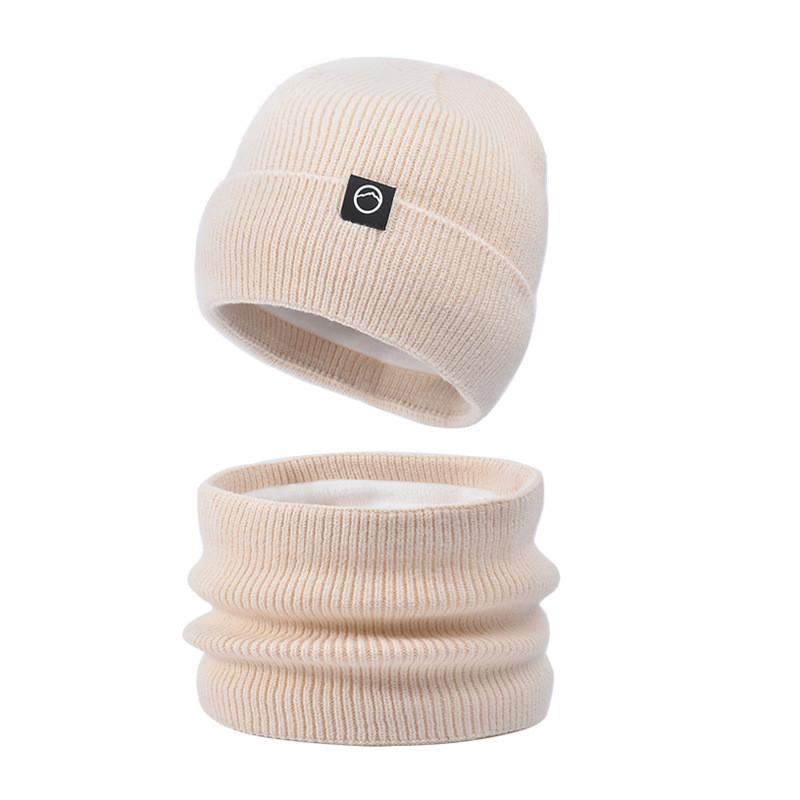 

Mens Knitted Hat And Scarf Pair In Acrylic For Winter Warmth And Wind Protection бежевий