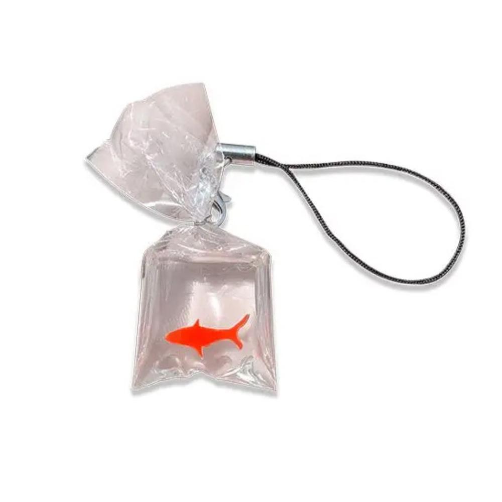 Keyring Creative Phone Lanyard Phone Pendant Goldfish Keychain Strap Fish Phone Charms Strap  Keys