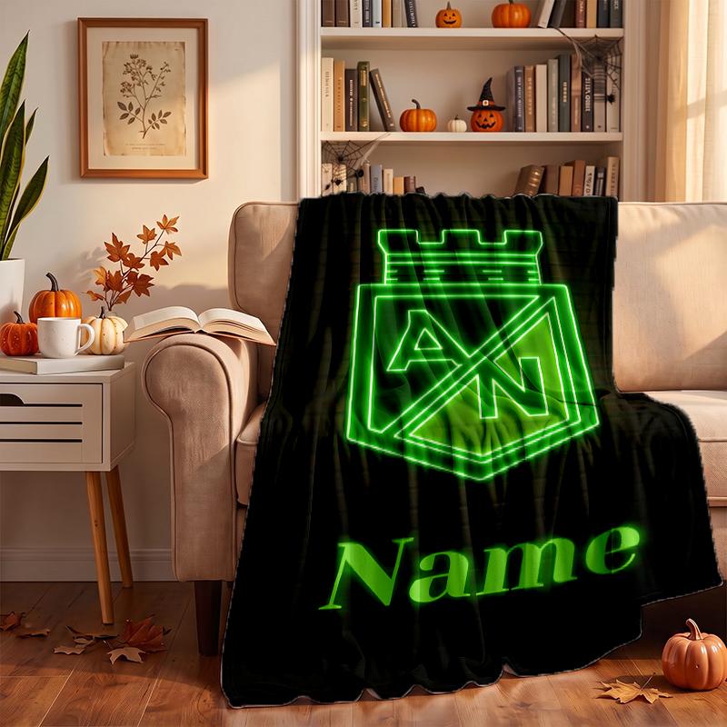 Atletico Nacional Individuelle Flanelldecken Weich Warm Gemütlich Überwürfe für Wohnkultur Feiertagsgeschenke