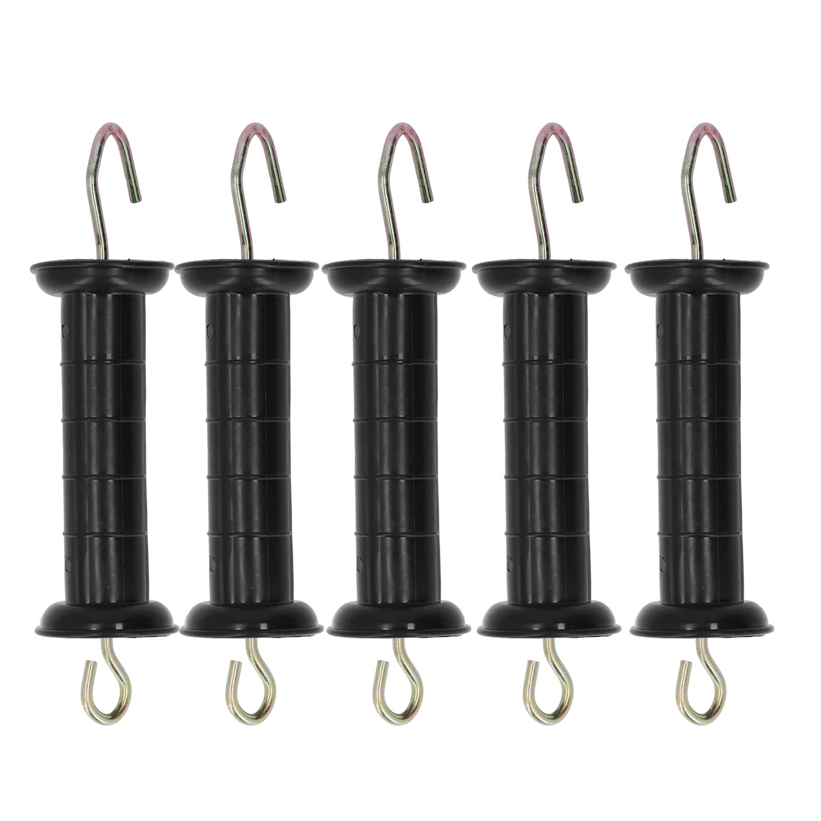 5 Pieces Electric Fence Handle Insulation Gate Grip Bar for Farms and Pastures with Metal Hooks, Easy to Use, Simply Hook Directly onto the Hook Bar f