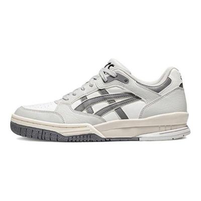 Gel-Spotlyte Low Retro Basketballschuhe Unisex Sneaker Grau Creme Weiß 1203A505-101