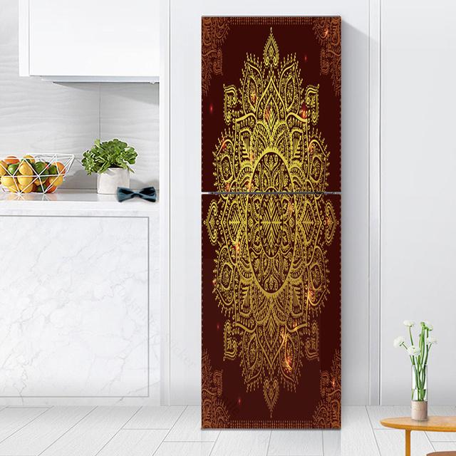 

Наклейки с розами на холодильник, обои для кухни, виниловый плакат, наклейка на холодильник, домашний декор, спальня, новогоднее украшение 60x180cm(1 pcs)