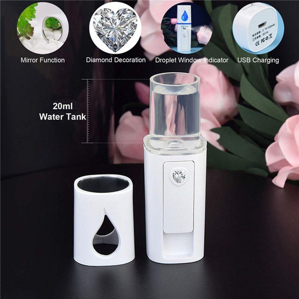 Moisturizing Nano Facial Sprayer USB Facial Humidifier Mist Spray Machine Handy Face Steamer
