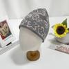 Women's and Men's Daily Flower Knit Beanie Hat