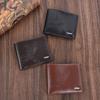 Retro Style Men's Lightweight Wallet with Eagle Design - Short Style
