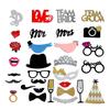 Creative Love Birds Wedding Photo Booth Signs - Gold & Silver Props for Parties