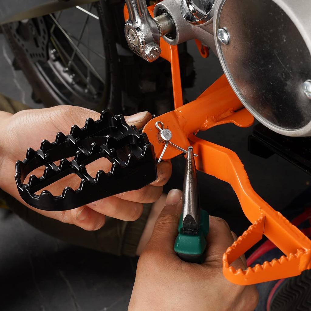 Dirt Bike Foot Pegs, Motorcycle Footpegs Pedals For 50CC 70CC 90CC 110CC 125CC Taotao PW50 PW80 TW200 XR50R CRF50 CRF70 CRF80 CRF100F Dirt Pit Bike