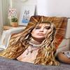 Golden Halo Fashion Blanket Soft Throw Blanket For Home Bedroom Bed Sofa Travel Office Solid Christmas Blanket